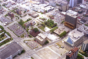 Aerial View of Downtown Core